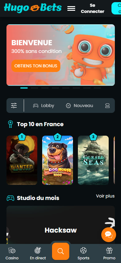 Hugobets - nouveau casino en ligne fiable